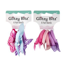 Hairband Elastics with Bows 6 Piece
